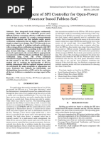 VIP Development of SPI Controller For Open-Power Processor Based Fabless SoC