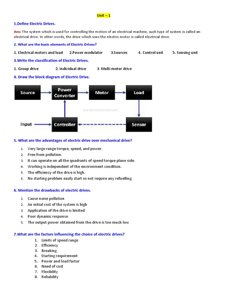 Electrical Drives and Control PDF Electric Motor Electricity