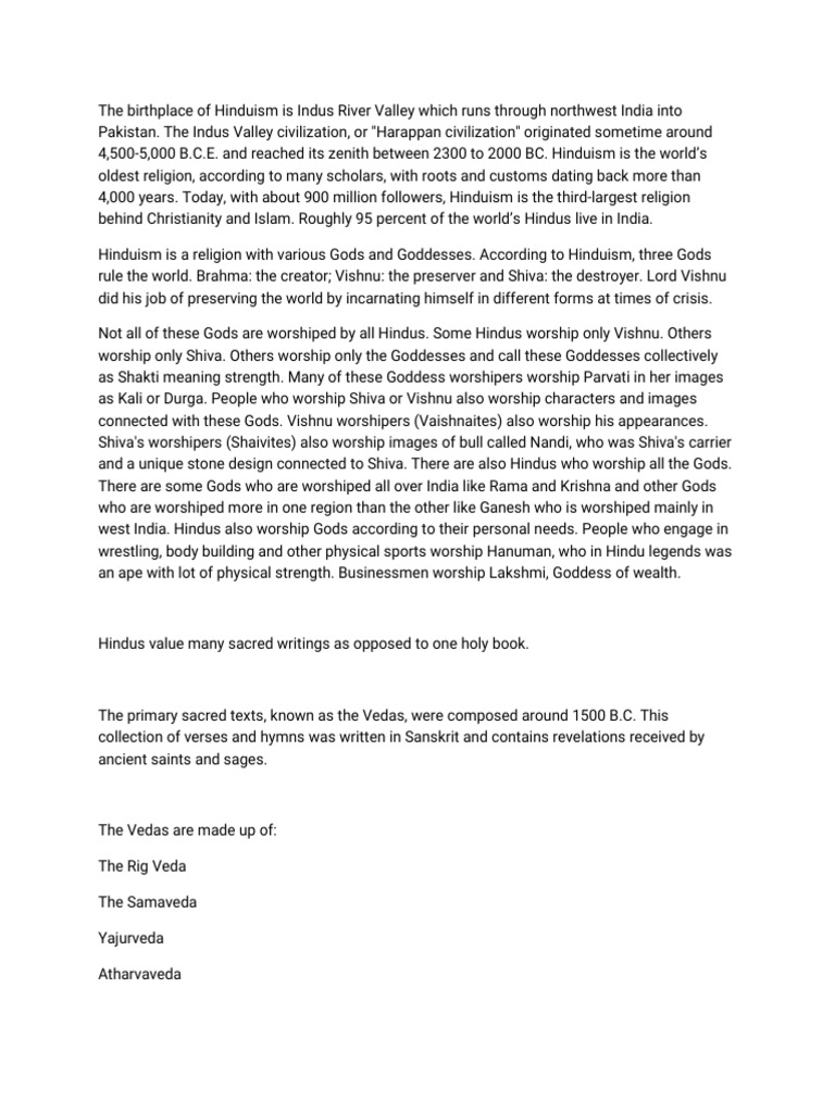 Hinduism Pdf Devi Shiva