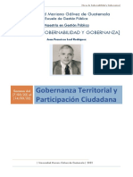 Contenido Unidad 8 Gobernanza Territorial y Participación Ciudadana