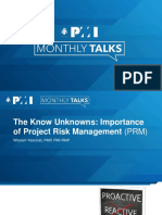 March 2019 Importance of Project Risk
