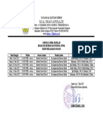 Jadwal Lomba-Lomba Imtihan 2022