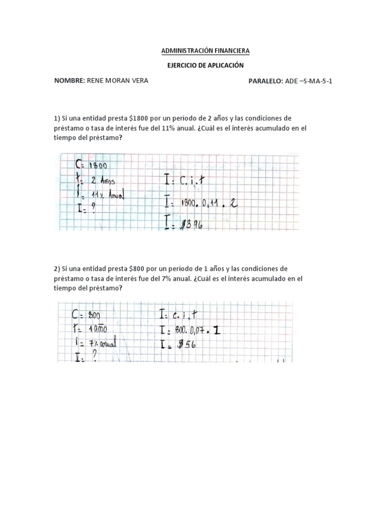 Ejercicios de Interes Simple y Compuesto - Anualidades y Tasas | PDF