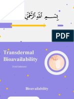 Transdermal Bioavalibility