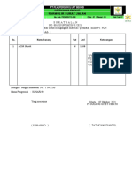 Surat Jalan Material Bongkaran Acsr Skunk