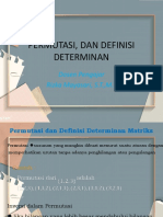 Determinan dan Invers Matriks