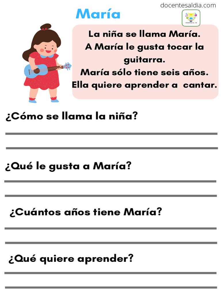 Lecturas Cortas para Desarrollar La Comprensión Lectora en Los Niños ...