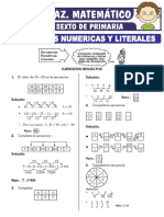 Conjunto Ordenado de Números y Letras Que Cumplen Una Regla de Formación Secuencias Numéricas Literales