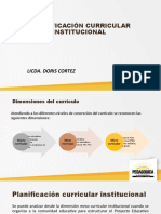 Planificación Curricular Institucional