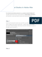 Using Virtual Studios in Adobe After Effects
