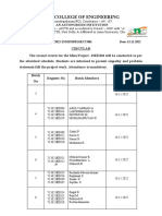 Circular For Internship Review