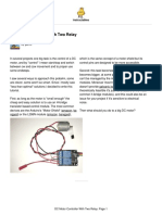 DC Motor Controller With Two Relay