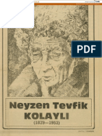 Neyzen Tevfik Kolayli: Provided by Istanbul Sehir University Repository