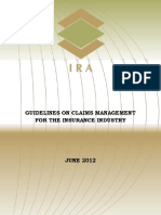 Guidelines1 On Claims Management