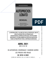 Guía Autoprecios, S.A. de C.V. Abril 2021 PDF V04 Copyright 2005 2021 Autoprecios Lobato M.R.