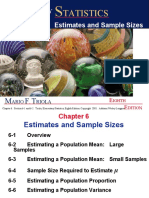 Chapter 6 Estimates and Sample Sizes