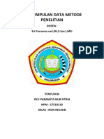 Makalah - Ayu Paramita - Metode Penelitian