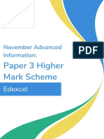 Third Space Learning - Nov 2022 Higher Paper 3 Mark Scheme - Edexcel