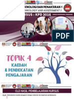 KPD3016 Topik 4 Kaedah Pengajaran