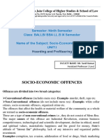 Socio-Economic Offences - Unit 1