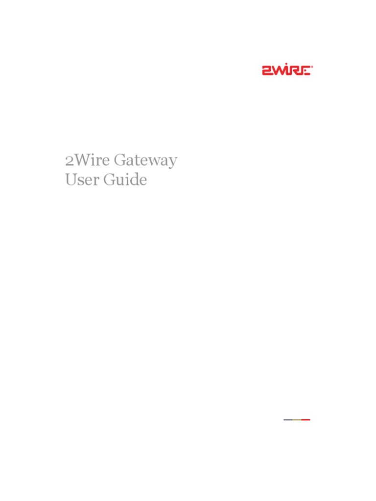 2wire Gateway User Guide | PDF | Internet Access | Ip Address