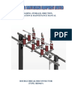 Installation and Maintenance Manual for 36kV Double Break Disconnectors