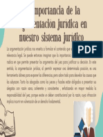 La Importancia de La Argumentación Jurídica (Tarea 1)