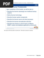 Module 1 - Avamar Fundamentals