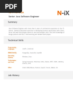 Iurii Koreiba Senior Java Software Engineer Profile