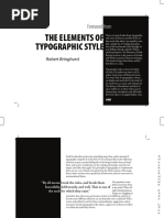 The Elements of Typographic Style | PDF