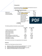 Exercise Question - Accounting Non-Profit Organization