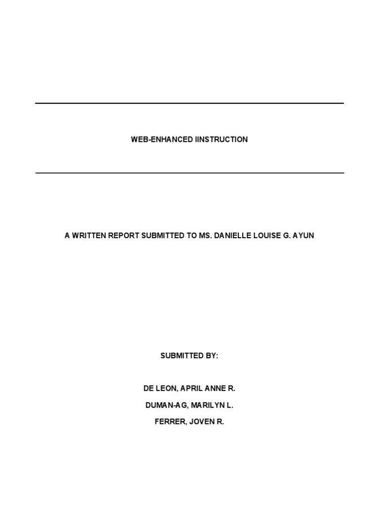 Web-Enhanced Learning Tools | PDF | Educational Technology | World Wide Web