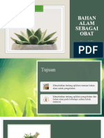 Bahan Alam Sebagai Obat