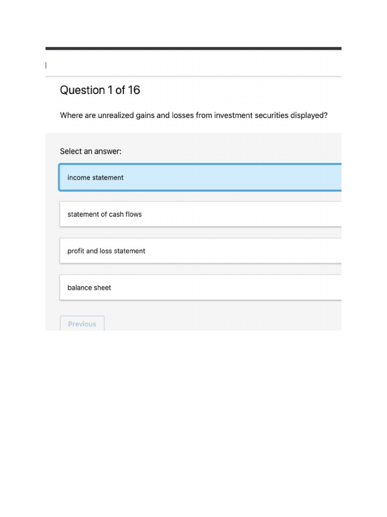 Finance Questionnaire | PDF