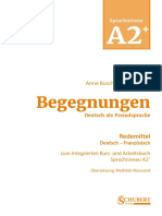 Begegnungen A2+ Redemittel Deutsch-Französisch