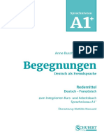 Begegnungen A1+ Redemittel Deutsch-Französisch