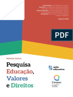Pesquisa Educação Valores e Direitos Relatório V01230922