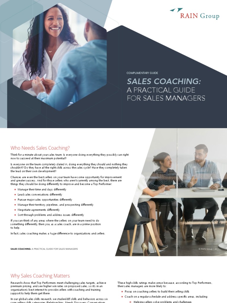 Sales Coaching A Practical Guide For Sales Managers | PDF | Sales ...