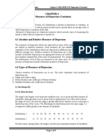 Measures of Dispersion and Variation in Statistics