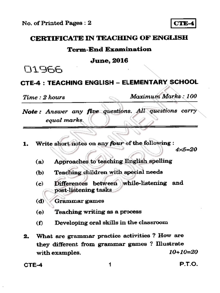 Cte 4 Pdf Teaching Method Reading Comprehension