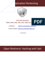 104 Open Redirects Hashing With Salt