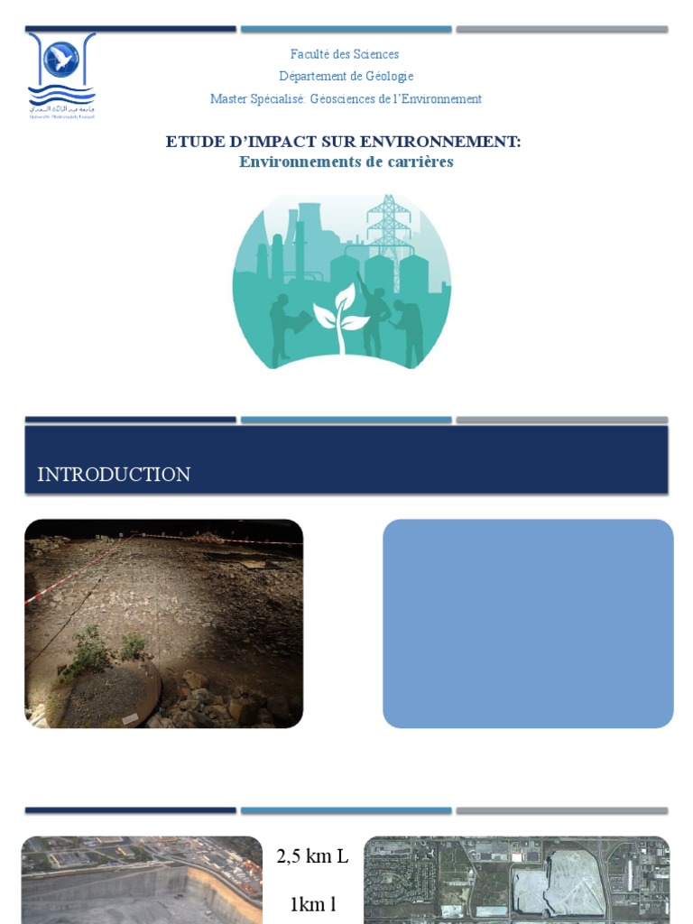 Géomateriaux Etude D - Impacte Sur L - Environnement Des Carrières ...