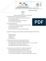 Teste - 11ÂºCT1 - 11ÂºAV1 - Versã o A - 2022