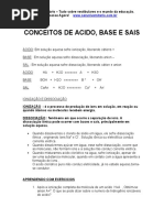 Conceitos Acidos Bases Sais