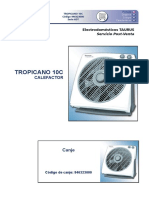 TROPICANO 10C: Manual de servicio y piezas de repuesto