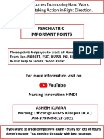 Psychiatric NORCET Notes