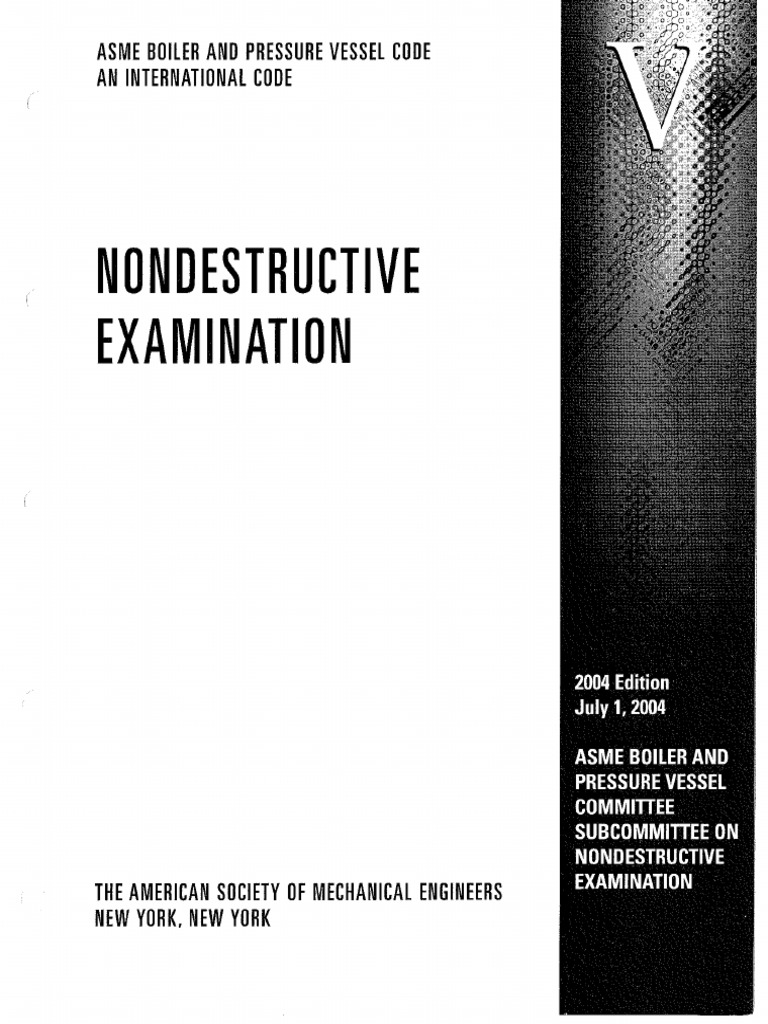 Asme V - 2004 | PDF
