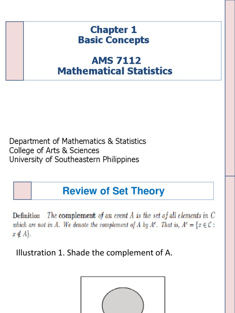 Chapter 1 Basic Concepts | PDF | Mathematical Logic | Probability And ...