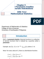 Chapter 5 Special Parametric Families of Univariate Distributions Part 1