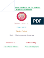 Priyanshu Physics Project Front Page